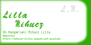 lilla mihucz business card